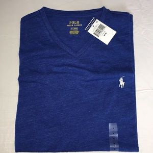Polo Ralph Lauren Men vneck Tshirt Blue